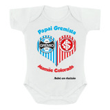 Body Infantil Roupa De Bebê Futebol Time Grêmio Inter Grenal