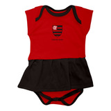 Body Infantil Time Flamengo Bebe Mesversario Menina Rubro