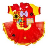 Body Laço Saia Mesversário Bebê Temático Fantasia Menina