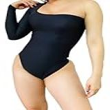Body Luxo Manga Longa Um Ombro Só Cor Preto Tamanho M Genero Feminino