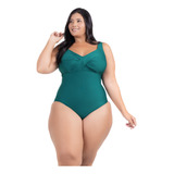 Body Maiô 2 Em 1 Plus Size Afina Silhueta Alças Largas Praia
