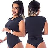 BODY MANGA CURTA COR PRETO TAMANHO M 38 40