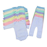 Body Mijão Kit C 20 Conjuntos Menino E Menina Manga Longa