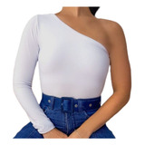 Body Mula Manca Moda Feminina Suplex Bojo Manga Longa