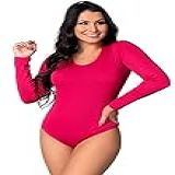 Body Mvb Modas Feminino Manga Longa Costa Fechada