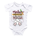 Body Personalizado Minha Primeira Páscoa Menino E Menina