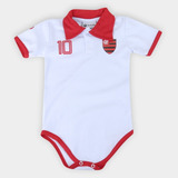 Body Polo Flamengo Infantil Torcida Baby
