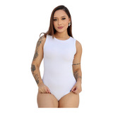 Body Regata Canelado Femino Anarruga De Algodão