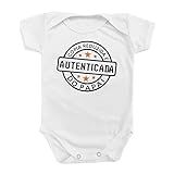 Body Roupa Bebê Cópia Autenticada Papai Presente Divertido Cor-Branco-Tamanho-G