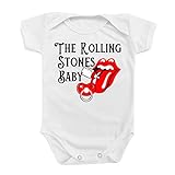 Body Roupa Bebê Rolling Banda Stones Baby Música Rock Mimo Cor Branco Tamanho M