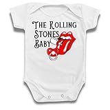 Body Roupa Bebê Rolling Stones Banda Música Rock Divertido Tamanho P Cor Branco