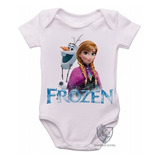 Body Roupa Nenê Bebê Frozen Anna
