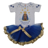 Body Saia Tutu Senhora Aparecida Religião Batizado Ensaio