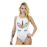 Body Suplex Adulto Personalizada Estampa Unicórnio