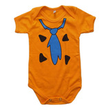 Body Temáticos Mesversario Bebe Flintstones
