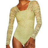 Body Valisere Manga Longa Light Poliamida Bojo Removivel