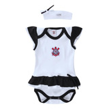 Body Vestido Corinthians Com Tiara Feminino Oficial