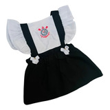 Body Vestido Corinthians Feminino Com Saia Tamanho Unico