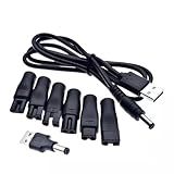 BODYA Cabo Carregador Adaptador USB Universal Cabo De Carregamento Conversor CC Cabo De Alimentação Para Barbeador Elétrico Cortador De Cabelo CC 5 5 X 2 1 Mm Preto