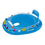 Boia Bebê Bote Inflável Com Fralda Alça Até 15kg Mor Azul