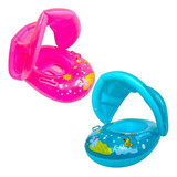 Boia Bebe Com Cobertura Infantil Piscina Menino Menina