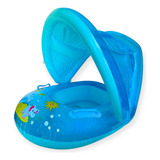 Boia Bebê Com Cobertura Inflável Infantil Proteção Piscina