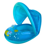 Boia Bebe Com Cobertura Modelo Carrinho Para Piscina Menino