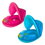 Boia Bebe Com Cobertura Teto Modelo Carrinho Para Piscina