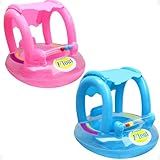 Boia Bote Bebe Com Cobertura E Fralda Infantil Boia Inflável Piscina Praia Diversão E Segurança Linha Premium ROSA MENDES STORE