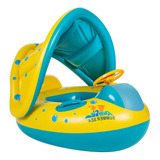 Boia Bote Bebê Infantil Casinha Menino Menina Inflável Piscina Cobertura Proteção Cabanita Cor Amarelo