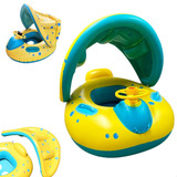 Boia Bote Infantil Barco Inflável Volante Piscina Bebê Verão