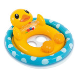 Boia Bote Infantil Inflável Pato Amarelo Intex 71cm X 58cm