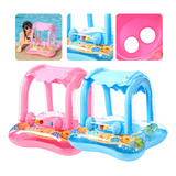 Boia Bote Piscina Bebê Brinquedo Cobertura Proteção Solar