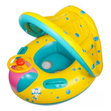 Boia Com Cobertura Bote Bebê Infantil Inflável Piscina Praia