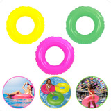 Boia Criança Adulto Inflável Redonda Neon Praia Piscina 60cm