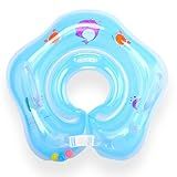 Boia De Pescoço Para Bebê Inflável Piscina Com Alça AZUL 