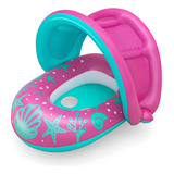 Boia De Piscina Infantil Bebê Criança C Cobertura Bestway