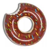 Boia Donuts Grande Rosquinha Inflavel Criança Piscina Adulto Cor Marrom