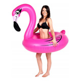 Boia Flamingo Inflável Piscina Praia Festa Decoração 90cm