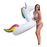 Boia Flamingo Unicornio Gigant Piscina Inflável 120cm Adulto