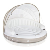 Boia Ilha Inflável Relaxante Spa C Cobertura Intex