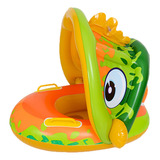 Boia Infantil Bote Inflavel C Cobertura Bebe Criança Piscina