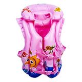 Boia Infantil Colete Inflável Brinquedo Piscina Praia Lago Cor Rosa claro