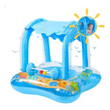 Boia Infantil Inflável Com Cobertura Baby Float Para Piscina