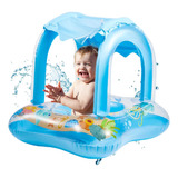 Boia Infantil Inflável Com Cobertura Baby Float Para Piscina