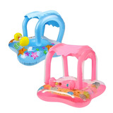 Boia Infantil Inflável Com Cobertura Baby Float Para Piscina