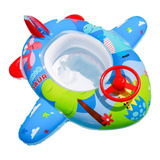Boia Infantil Inflavel Piscina Criança Bote Bebe Volante Cor Avião Dino