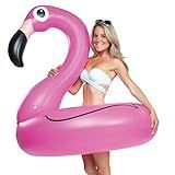 Boia Inflável De Piscina Flamingo Gigante