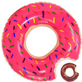 Boia Inflável Donut Piscina Circular Rosquinha