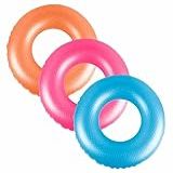 Boia Inflável Neon 90cm Piscina Praia Inflável Circular -azul-